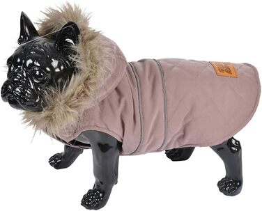 Зимова куртка для собак, теплий халат з капюшоном, одяг для собак, куртка для собак (Рожевий, M)