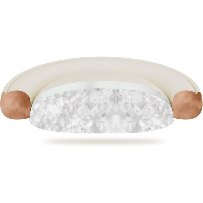 Кругле ліжко для собак та котів Feandrea, діаметр 75 см, сірий колір