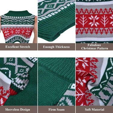 Теплий зимовий светр для собак середніх та великих порід, зелений. М'який, зручний, теплий костюм-светр для собак.