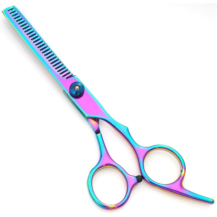 Професійна 5-в-1 шерстьрізачка для собак, 4CR з круглою безпечною насадкою, пряма, філірувальна та вигнута ножиці, гребінець з нержавіючої сталі