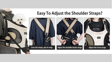 NATUYA Сумка-переноска для собак, переноска для тварин з м'якою підстилкою, 2 кишені на блискавці, для подорожей, прогулянок, переноска для собак з переднім доступом (Абрикосовий)