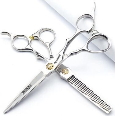 Професійні ножиці для грумінгу собак та котів Fellschere 6/6.5/7,5 Zoll (2 шт. по 6 дюймів та 2 шт. по 5,5 дюймів) з нержавіючої сталі