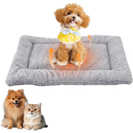 Килимок для собак та котів Fauschig, 70 x 93 см, з неслизьким дном, сірий, розмір M