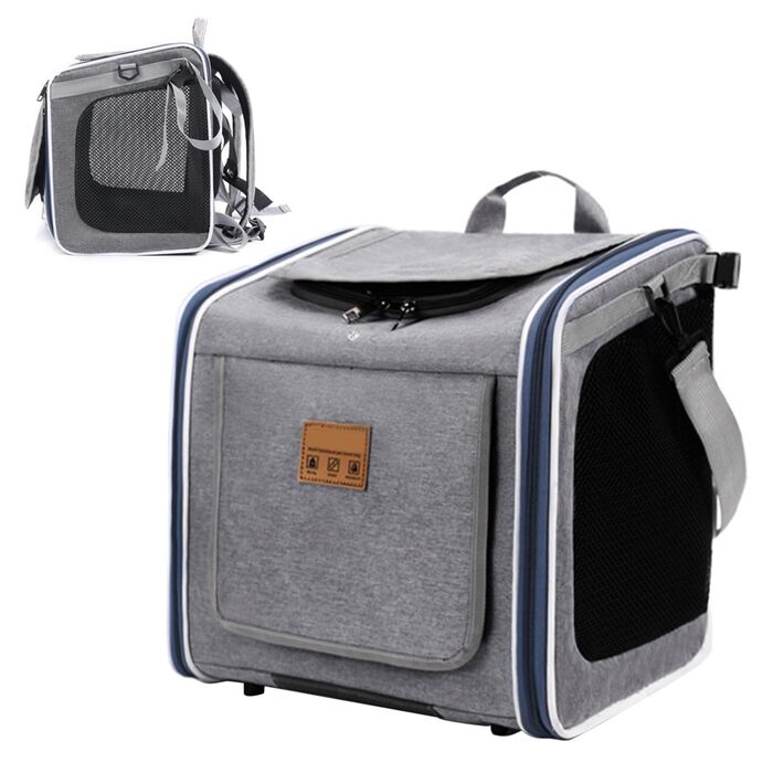 Переносна сумка-велосипедний кошик для собак та котів Yumneo - безпечна, для прогулянок, подорожей, сім'ї