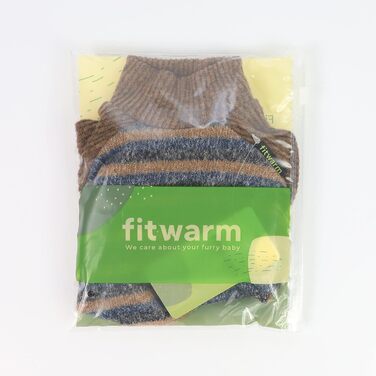 Теплий одяг для собак Fitwarm: светр-піжама з ролетним коміром, коричневий, розмір L