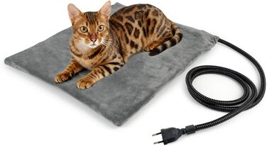 Електричний килимок для кота та собаки NICREW 40x45 см, з захисним кабелем, бежевий, 30 Вт (постійна температура)