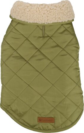 Зимовий теплий одяг для собак Flamingo Bonnie – зелений, розмір 40, преміум-якість, водонепроникний, з плюшевою підкладкою