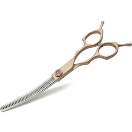 Набір професійних ножиць для грумінгу собак 7 дюймів: прямі, вигнуті, ножиці для розрідження (40%-50%) та ножиці-чіпачки