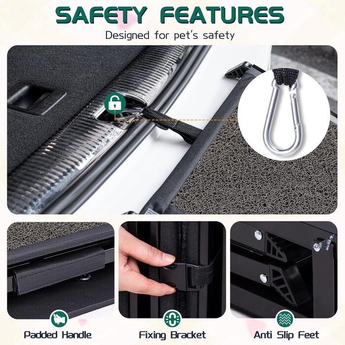 Рампа для собак великих порід, 180х50 см, складана, з антиковзким покриттям