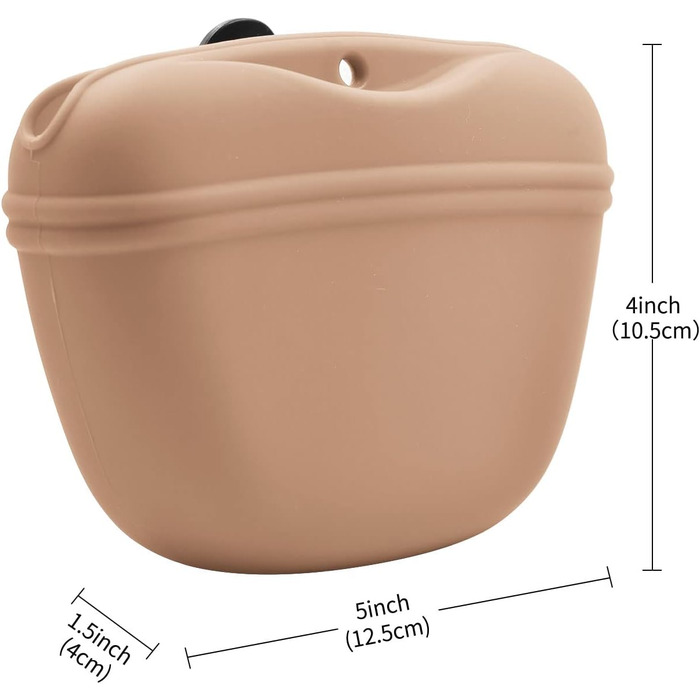 Силіконовий мішечок для корму для собак AUDWUD з кліпсою та магнітною застібкою, 2 шт. (Абрикос + блакитний льоду)