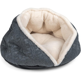 TrendPet LunaNest: М'яке ліжко-гніздо для собак та котів (Бежевий)