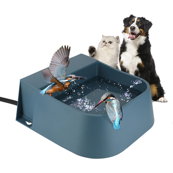 Автоматичний годівниця з підігрівом для тварин, 2L: розумна температура та контроль рівня води. Підходить для собак, котів, кроликів, курей.