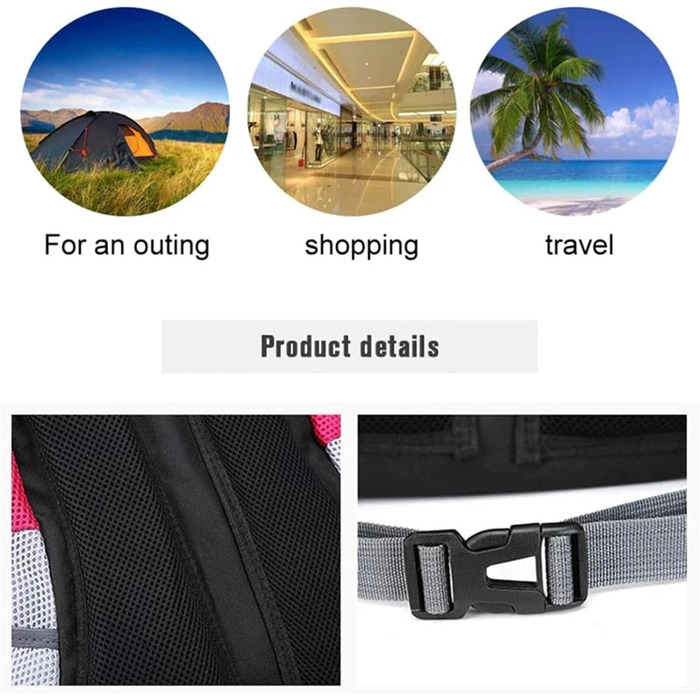 Рюкзак для собак літній, для великих собак, для піших прогулянок (Помаранчевий, L)