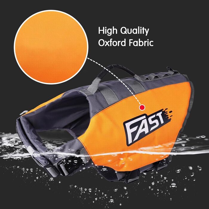 Світловідбиваюча жилет для плавання собак Kajile, зелений, M