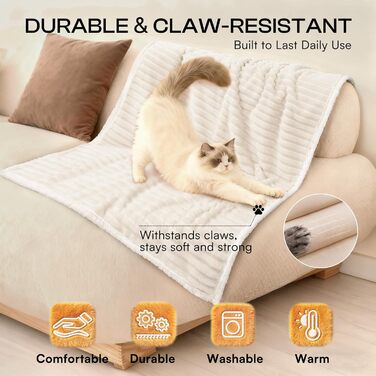 Водонепроникний килимок для собак Luciphia, XL (85''x57'') - м'який, теплий, для захисту меблів, легко миється