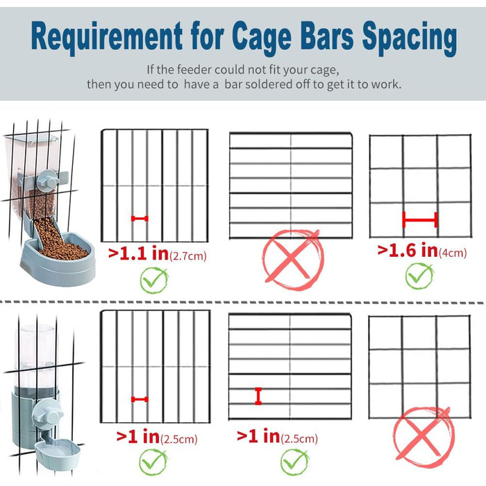 Напувачка для кроликів, свиней, хом'яків та інших дрібних тварин, 482 мл, блакитна