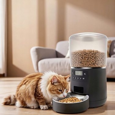 Автоматичний годувальник для котів та собак, дозатор корму 4л