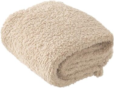 Balacoo Преміум флісова ковдра для собак, м'яка та тепла, плюшевий килимок для собак та котів, розмір L (бежевий)