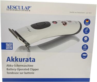 AESCULAP бездротова машинка для стрижки собак Akkurata
