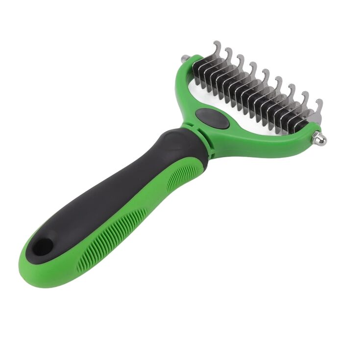 Набір для грумінгу тварин: гребінець для підшерстка та кусачки для нігтів, 9 та 17 зубців, нержавіюча сталь, ергономічна ручка. Догляд за шерстю, безпечний для чутливої шкіри, для собак, котів та кроликів