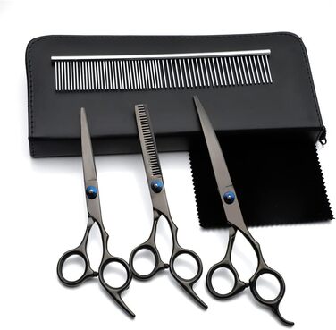 Набір професійних ножиць для грумінгу домашніх тварин 6/7 дюймів з нержавіючої сталі, безпечні та гострі