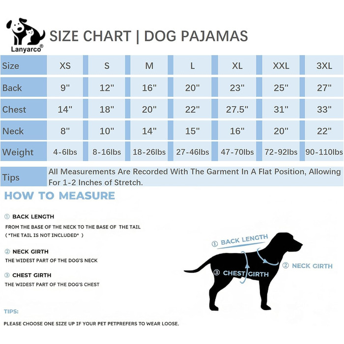 Піжама для собак Lanyarco з оленем, бавовняна, червона, для середніх собак, розмір 3XLarge (довжина спини 50,8 см)