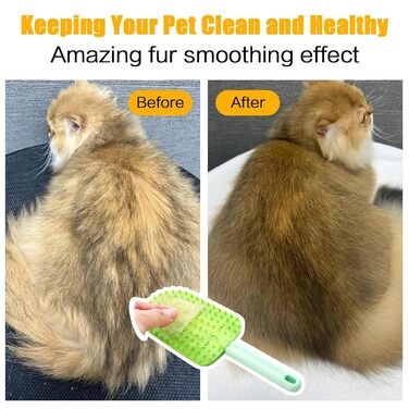 Гребінець для котів 2 шт., силіконовий, для довгошерстих, видаляє шерсть, зменшує клубки шерсті