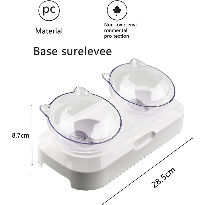 Підвищена годівниця для котів Fressnapf з неслизькою основою та захистом від перекидання
