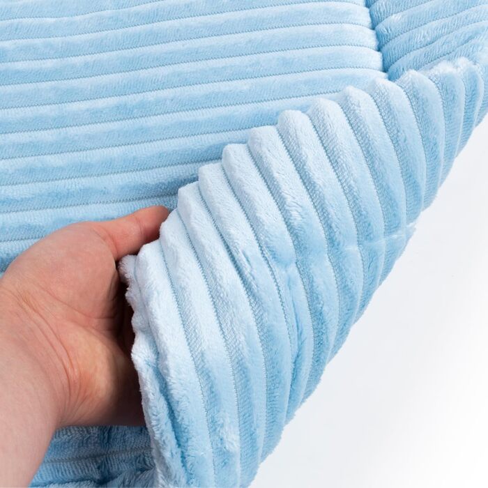 Подушка для собак Wallace & Jones Cardi, велика, 130x90 см, водонепроникна, світло-блакитна, м'яка, для собак, лежанка, ковдра