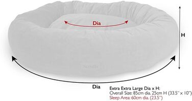 Ошатрівка Scruffs Oslo Ringbett, 55 см (сірий камінь, XXL)