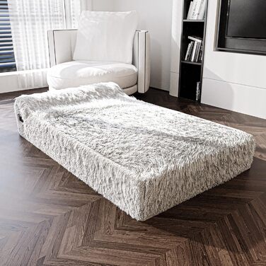 Ортопедичне велике собаче ліжко KOPEKS з віскоеластичної піни та водовідштовхувального покриття - XL, сірий колір