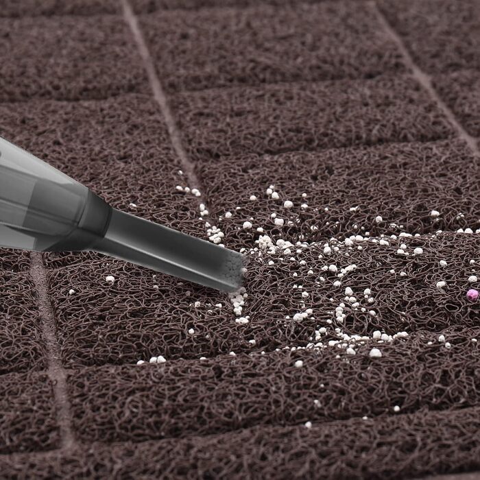 Килимок для котячого туалету VIVAGLORY, 90х60 см, сірий. Килимок для котячого лотка, миючий, з підкладкою, для збору наповнювача.