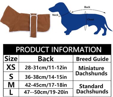 Теплий зимовий одяг для такси (дворняг та мініатюрних) - куртка з регулюванням, з отвором для шлейки, коричнева, розмір XS (довжина спини 31-33 см)