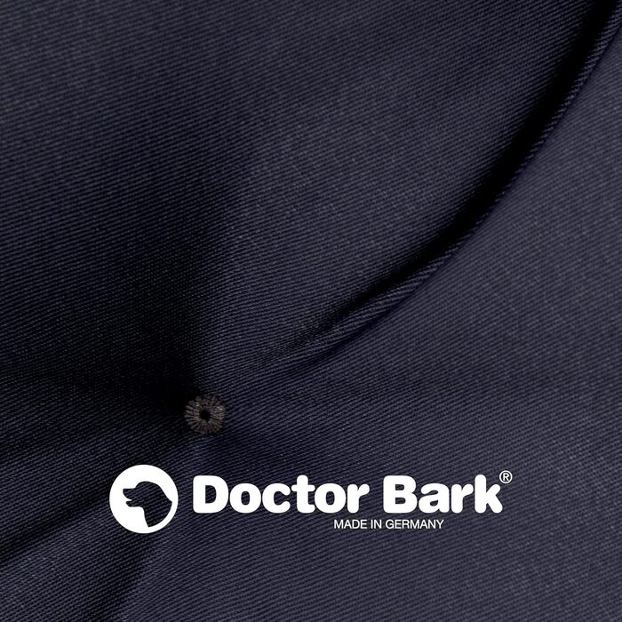 Ортопедична лежанка для собак Doctor Bark Urban (XXL, 100x80 см, Королівський блакитний) - міцна, для дому та вулиці, виготовлена в Німеччині, пральна до 95°C