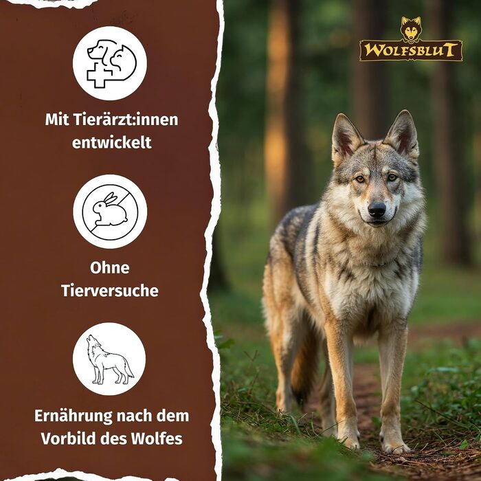 Сухий корм для дорослих собак WOLFSBLUT Wild Duck з качкою та суперфудами, беззерновий, 2 кг