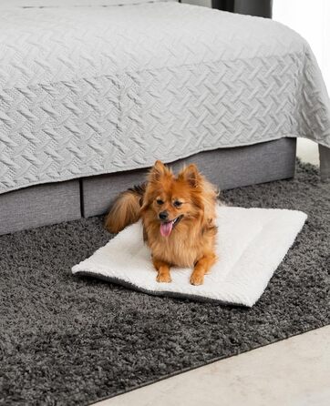 Килимок-підстилка Lionto для собак та котів, зігріваючий, 75x55 см, сірий