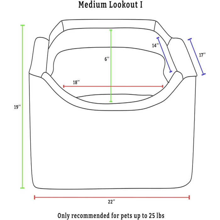 Автокрісло для собак Snoozer Lookout I, чорний діамант, 2,3-6,8 кг, для собак маленьких порід, знімне, проти блювоти під час поїздки