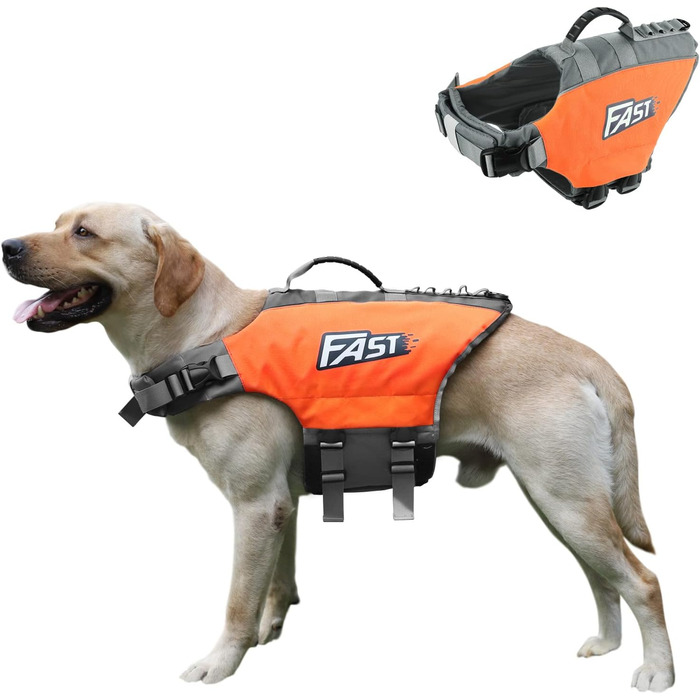 Жилет рятувальний для собак Ownpets, XL, помаранчевий