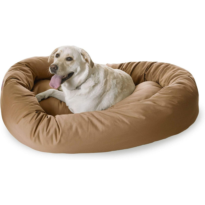 Лежак для собак Majestic Pet у формі бублика, 132 см, хакі