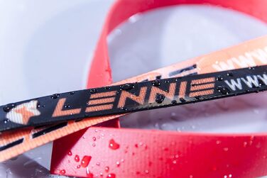 Повідок-водилка LENNIE BioThane 5 м неон-оранжевий 16 мм для великих собак, зшитий