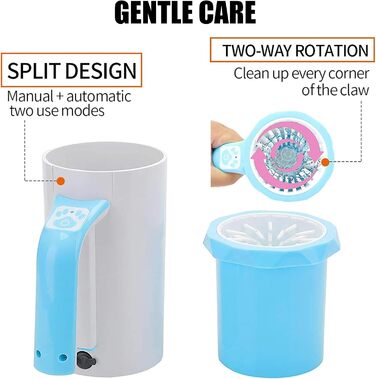 Автоматичний мийка лап для собак Ruyiczb: зручна очистка лап для собак та котів, чорна