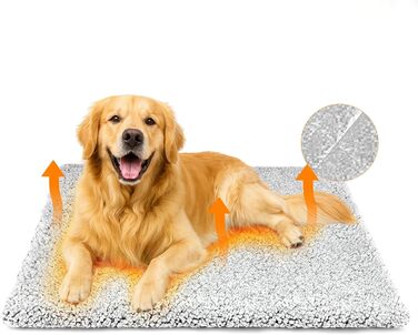 Самовідіюча ковдра для котів та собак, тепла підстилка для тварин, без електроенергії, 115x70 см