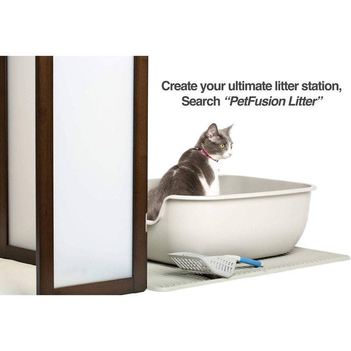 PetFusion BetterBox Великий туалет для котів з ABS-пластику, антипригарне покриття, легке очищення