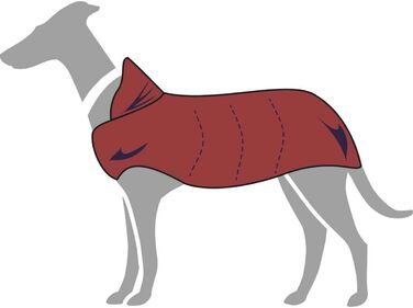 Зимовий теплий одяг для собак HUNTER Tampere - водонепроникний, з флісовою підкладкою, червоний (50)