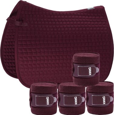 Ескадрон Комплект Базовий: підкова з флісовою пов'язкою, колір BlackBerry, розмір Pony (P)