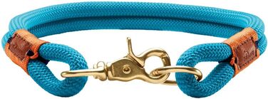 Нашийник для собак HUNTER OSS, петроль, L-XL, мотузка, карабін, морський стиль