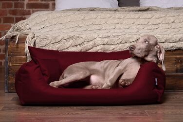 Ліжко для собак та котів Tierlando NEMO N3 100 см, темно-бордове