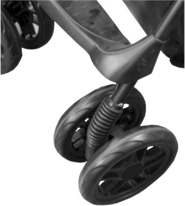 Дитяча візок для тварин Pet Gear Happy Trails Lite, блакитний, з безпечним ремінцем та кошиком для зберігання