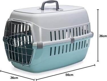 Транспортний бокс Karlie Eco Tourist 2, 56x36x36 см, аквамарин