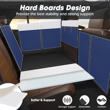 Автокрісло для собак FURTIME - велике, з PU-шкіри, для великих собак, водонепроникне, для SUV, позашляховиків та вантажівок